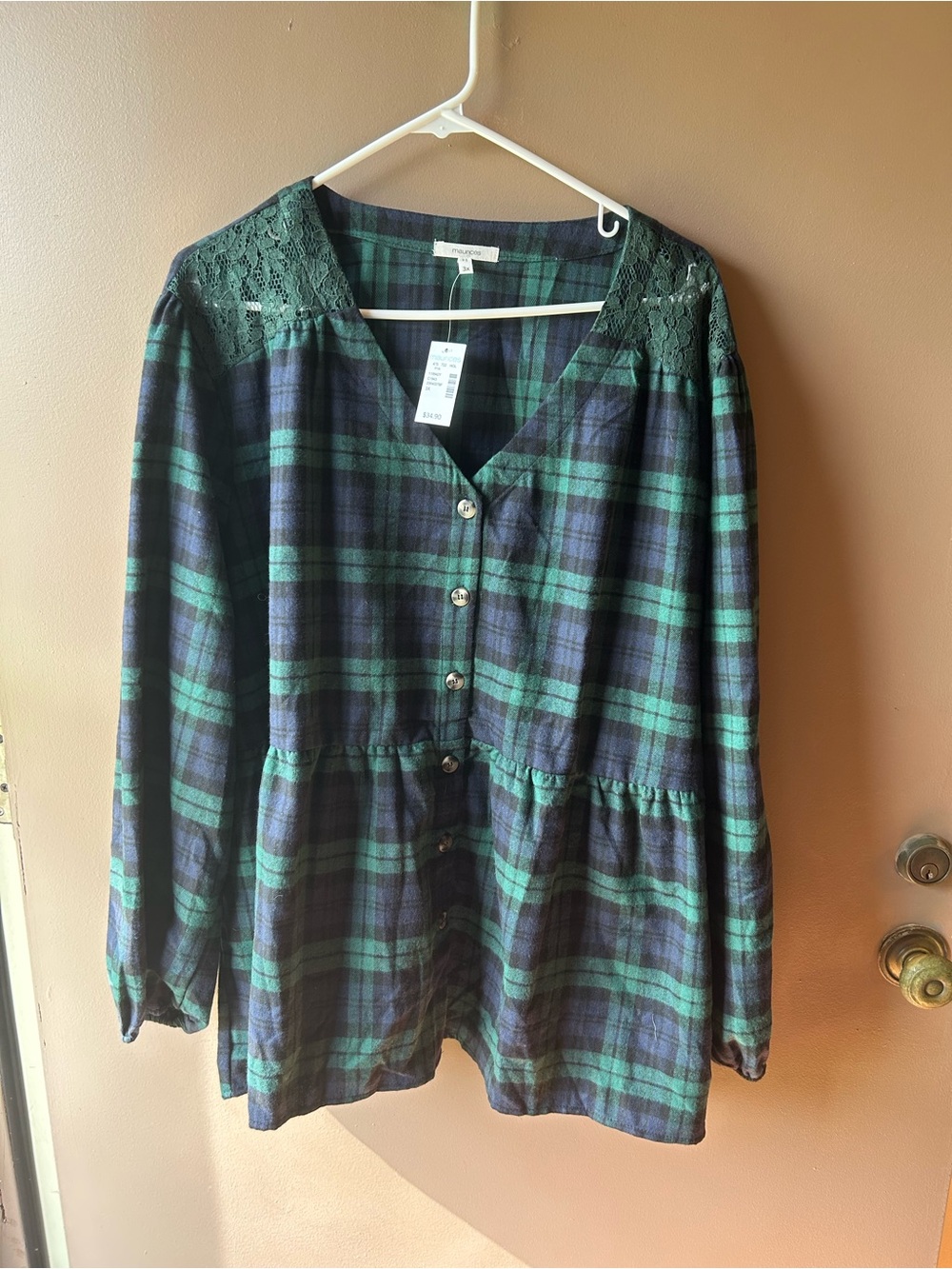 Maurice’s Flannel size: 3x NWT